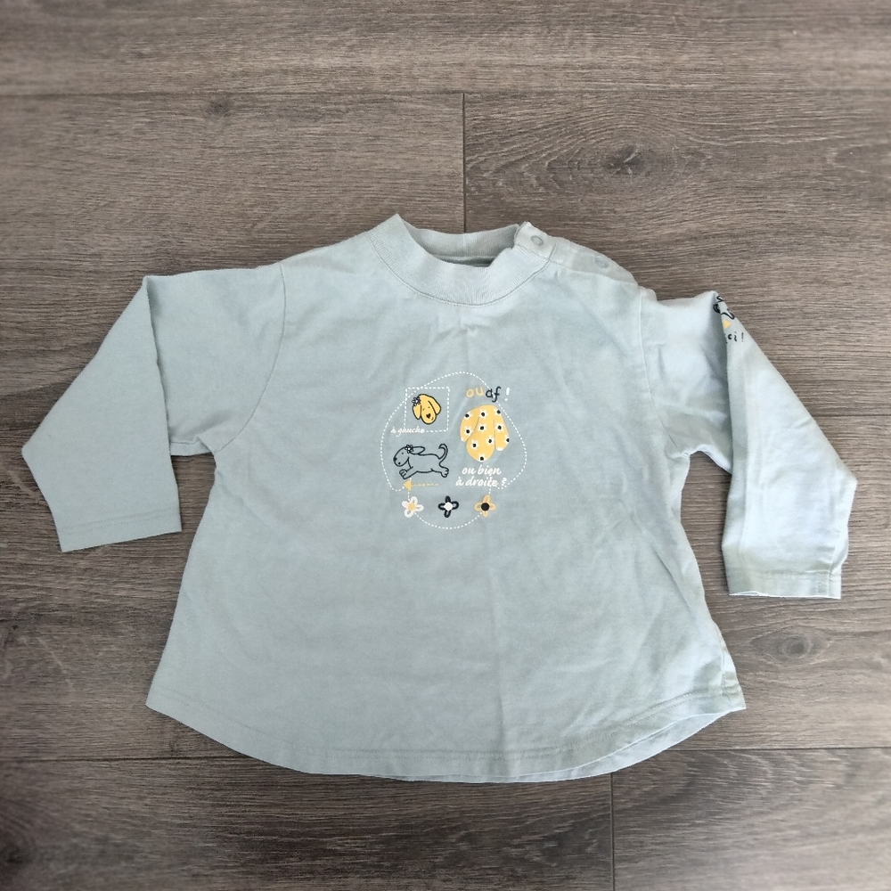 Babymini by Catimini Blue Long Sleeve Top Size 18M